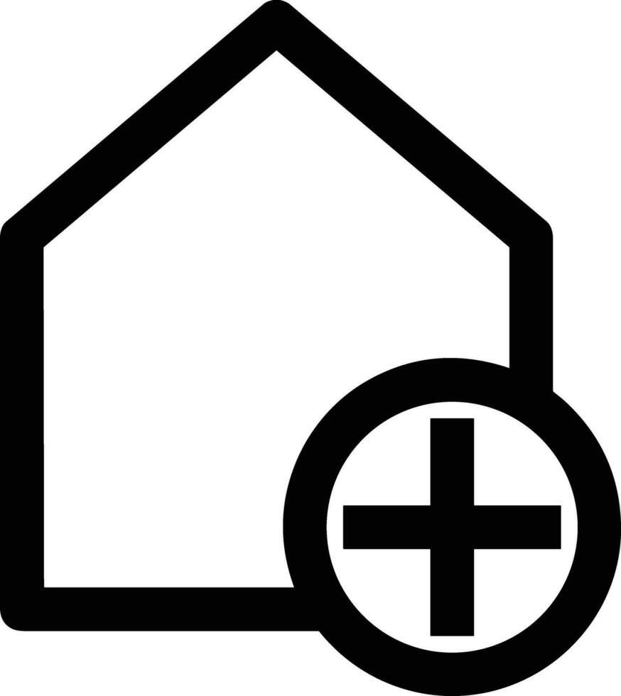 Zuhause Gliederung Symbol Symbol Vektor Bild. Illustration von das Haus echt Nachlass Grafik Eigentum Design Bildv