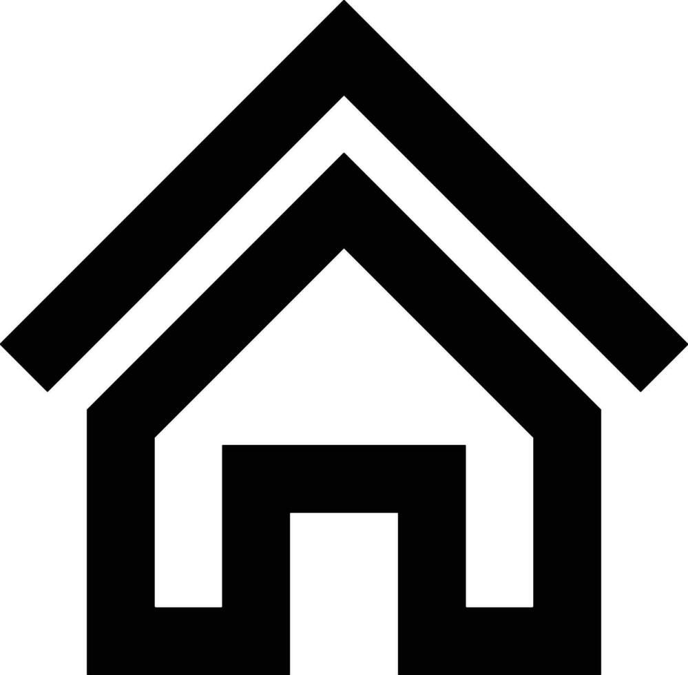 Zuhause Gliederung Symbol Symbol Vektor Bild. Illustration von das Haus echt Nachlass Grafik Eigentum Design Bild