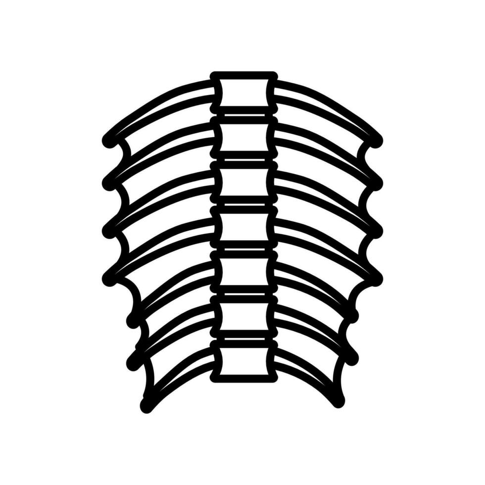 bröstkorg muskler ikon i vektor. logotyp vektor