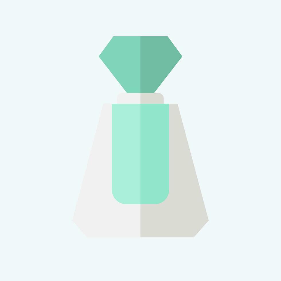 ikon parfym. relaterad till kosmetisk symbol. platt stil. enkel design redigerbar. enkel illustration vektor
