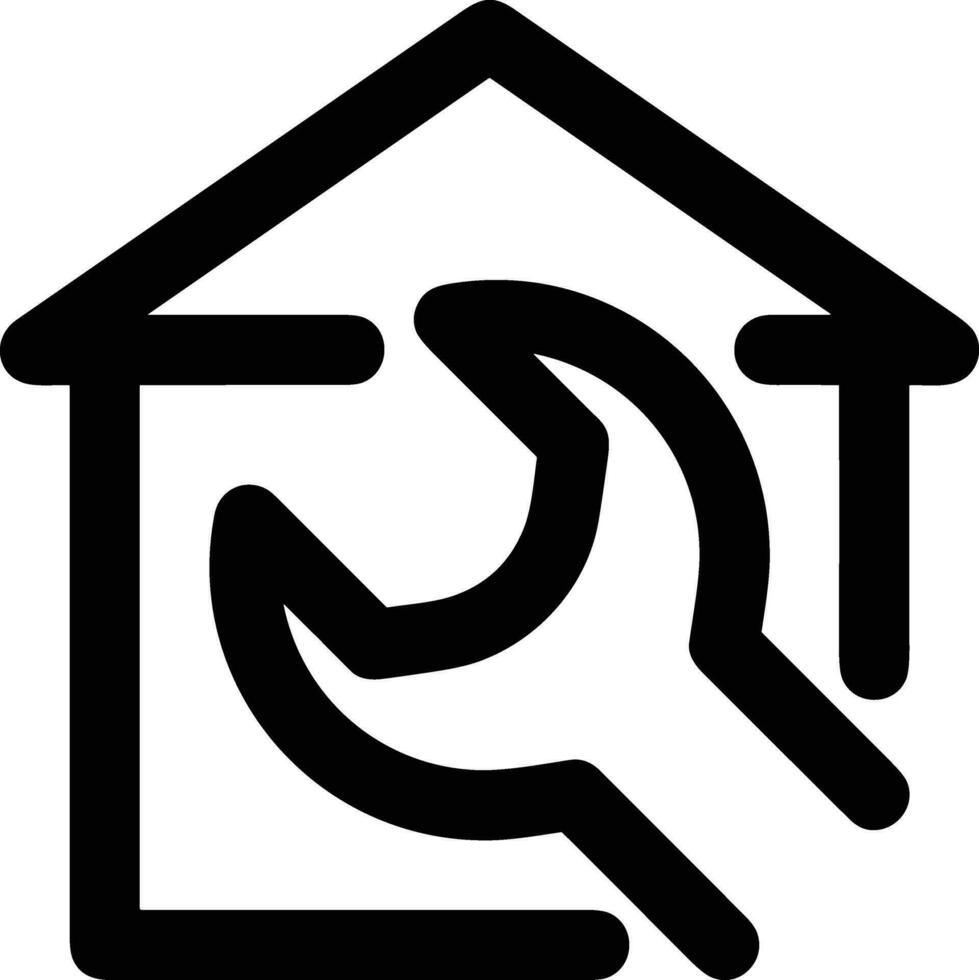 Zuhause Gliederung Symbol Symbol Vektor Bild. Illustration von das Haus echt Nachlass Grafik Eigentum Design Bild