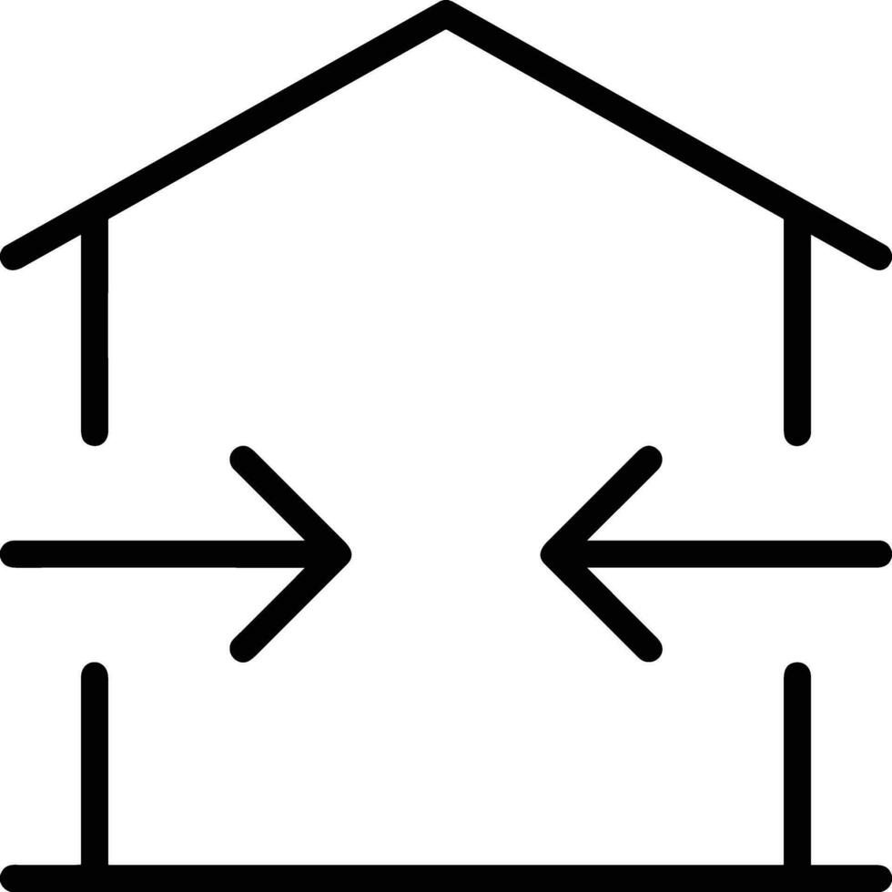 Zuhause Gliederung Symbol Symbol Vektor Bild. Illustration von das Haus echt Nachlass Grafik Eigentum Design Bild