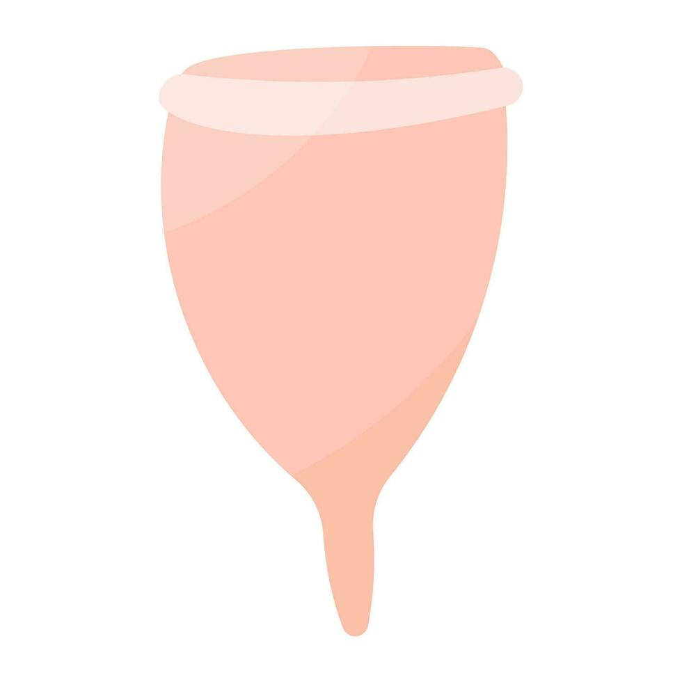 menstruations- kopp feminin hygien noll var förlorad eco vektor
