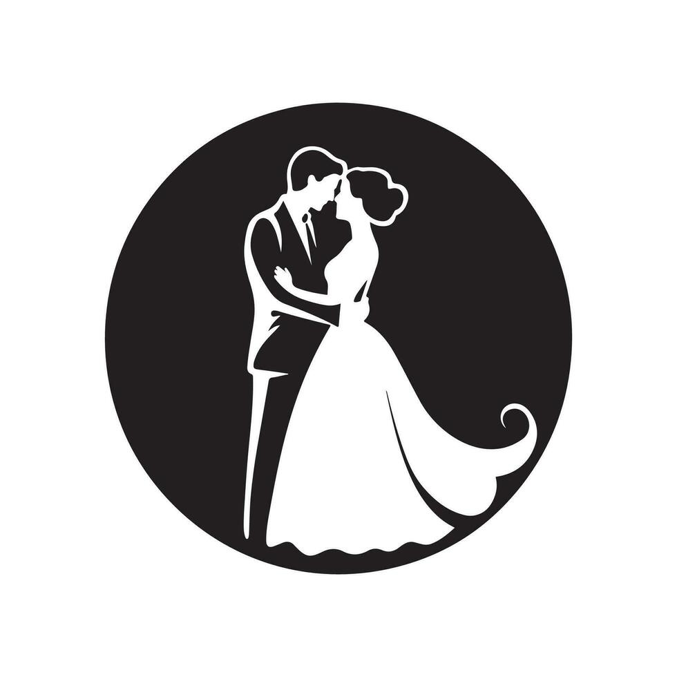 verheiratet Logo Vektor, Abbildung verheiratet vektor