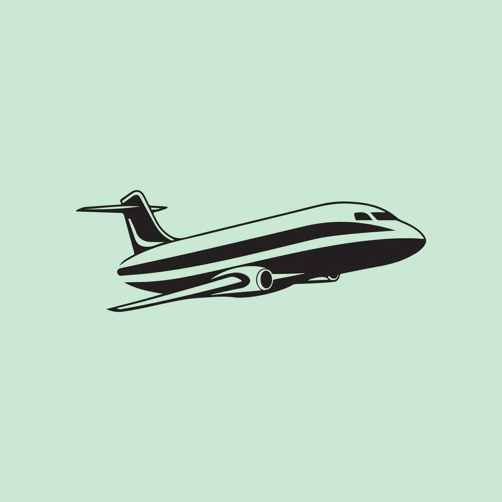 luft plan logotyp vektor, illustration av en flygplan vektor