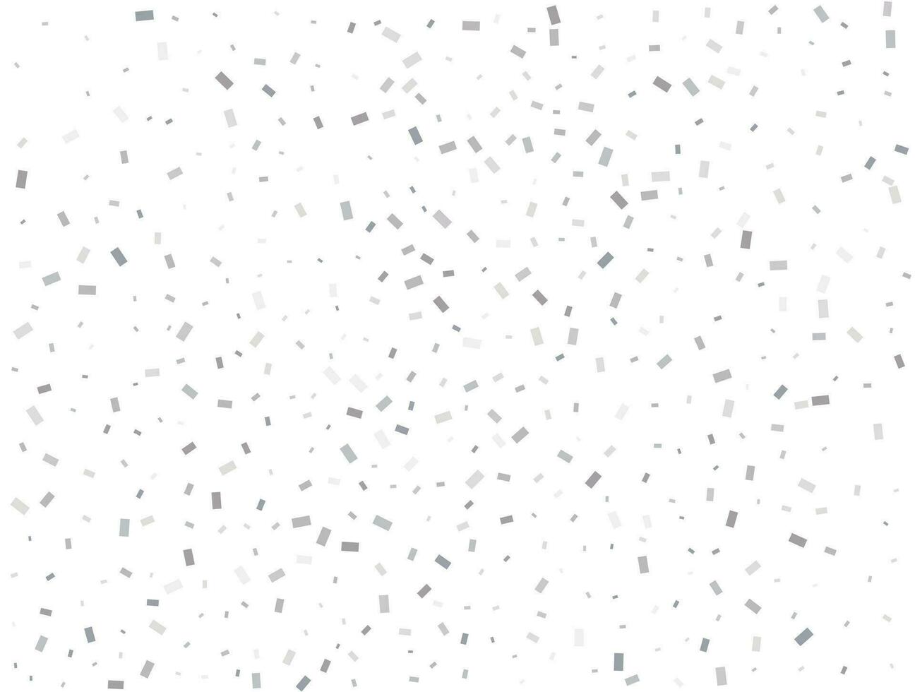 lyx silver- rektangulär glitter konfetti bakgrund. vit festlig textur. vektor