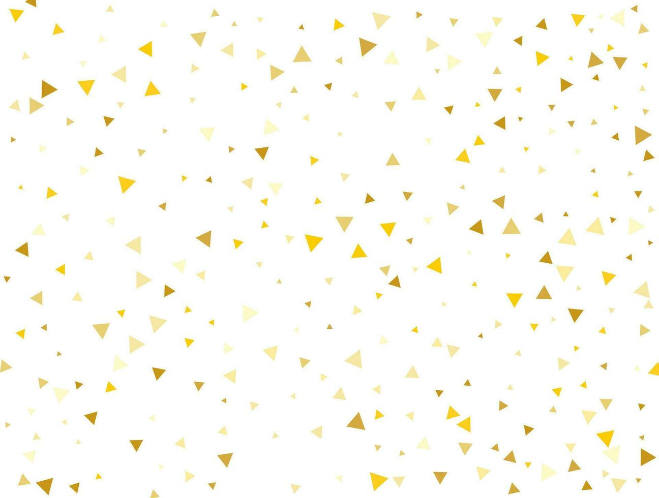 magi gyllene triangel- konfetti bakgrund. vektor illustration