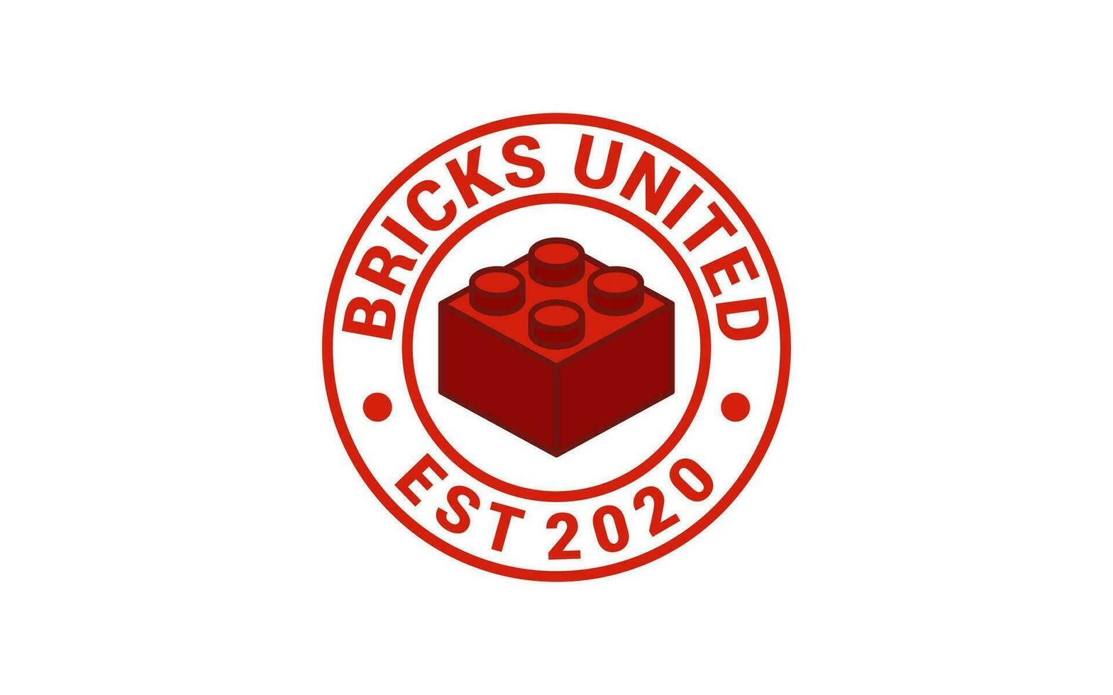 ein Jahrgang Abzeichen Gebäude Block Design Logo vektor