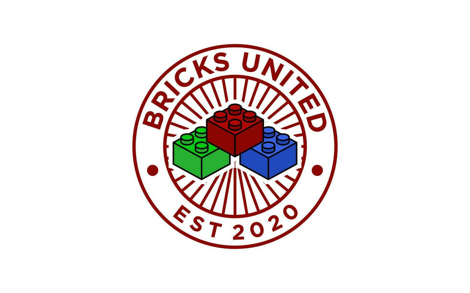 ein Jahrgang Abzeichen Gebäude Block Design Logo vektor