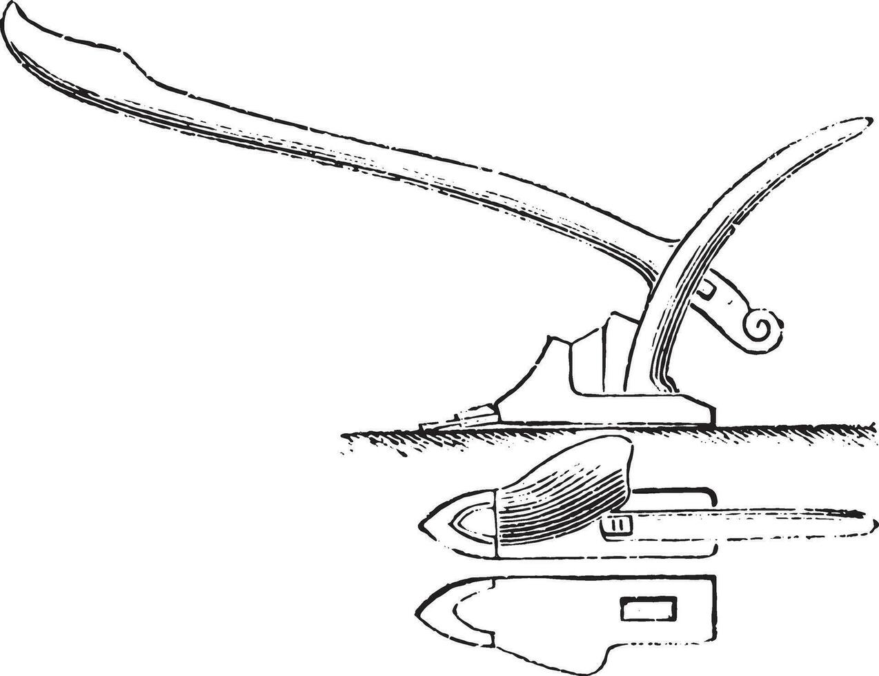 plog av de dutch öst indies, årgång gravyr. vektor