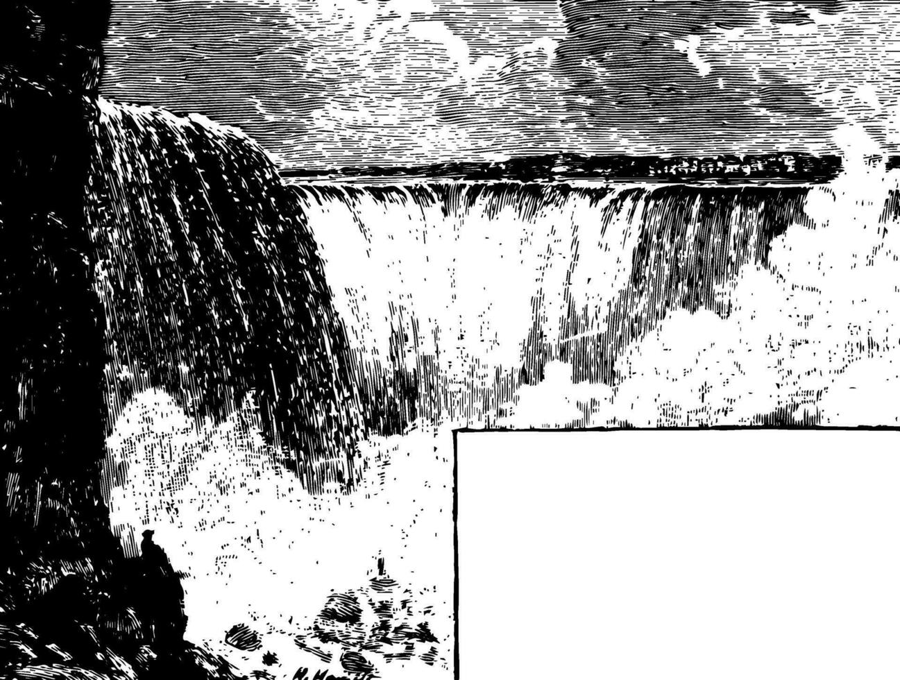 niagara falls årgång illustration vektor