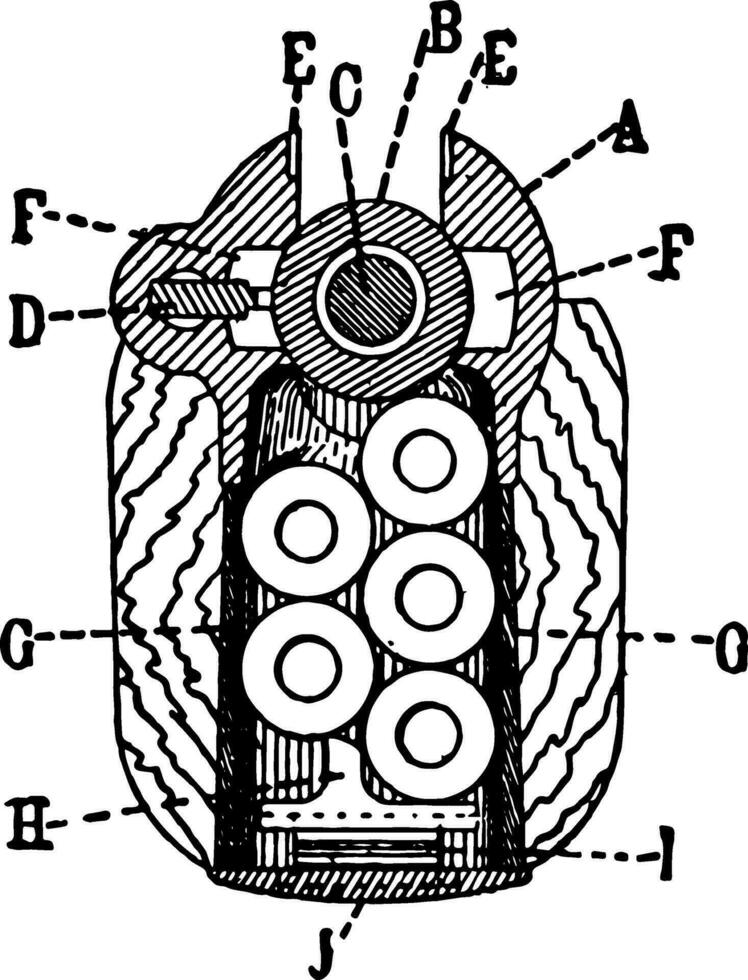 geladen Zeitschrift, Jahrgang Illustration. vektor