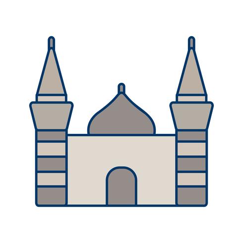 Moschee-Vektor-Symbol vektor