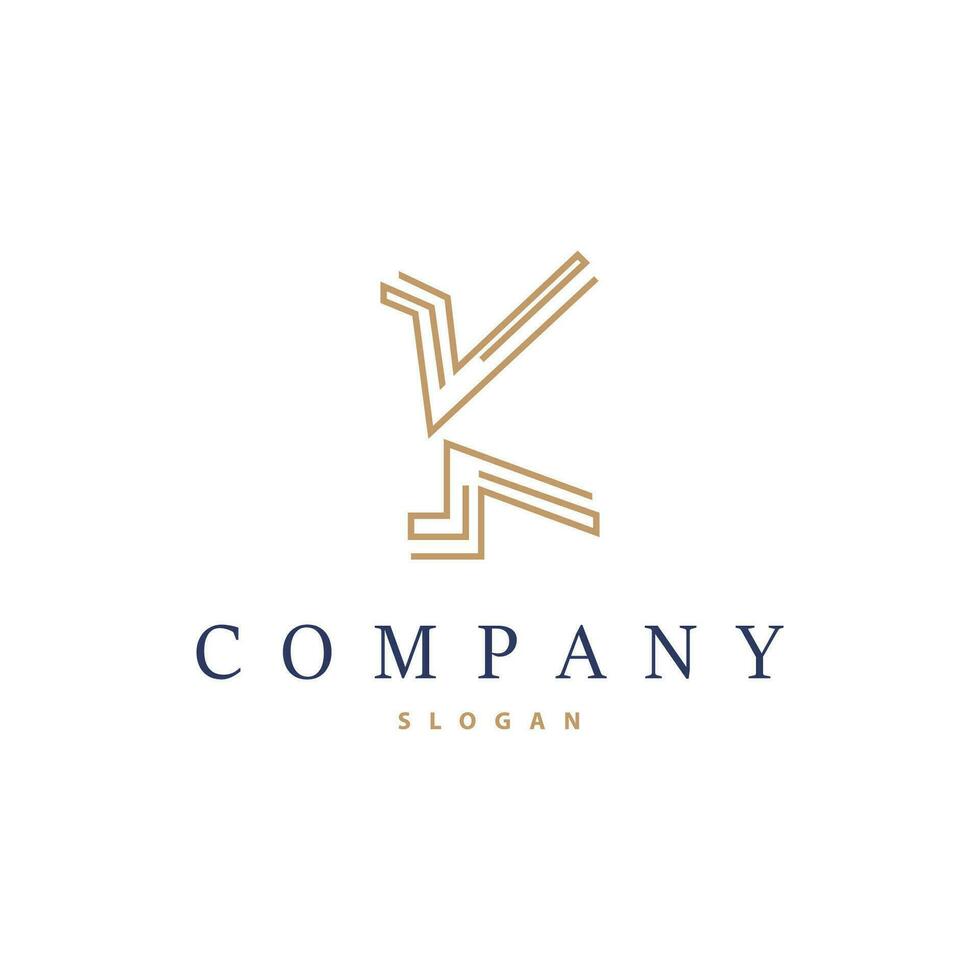 minimal Initiale k Brief Logo, modern und Luxus geometrisch Design, Symbol Vektor Vorlage Element