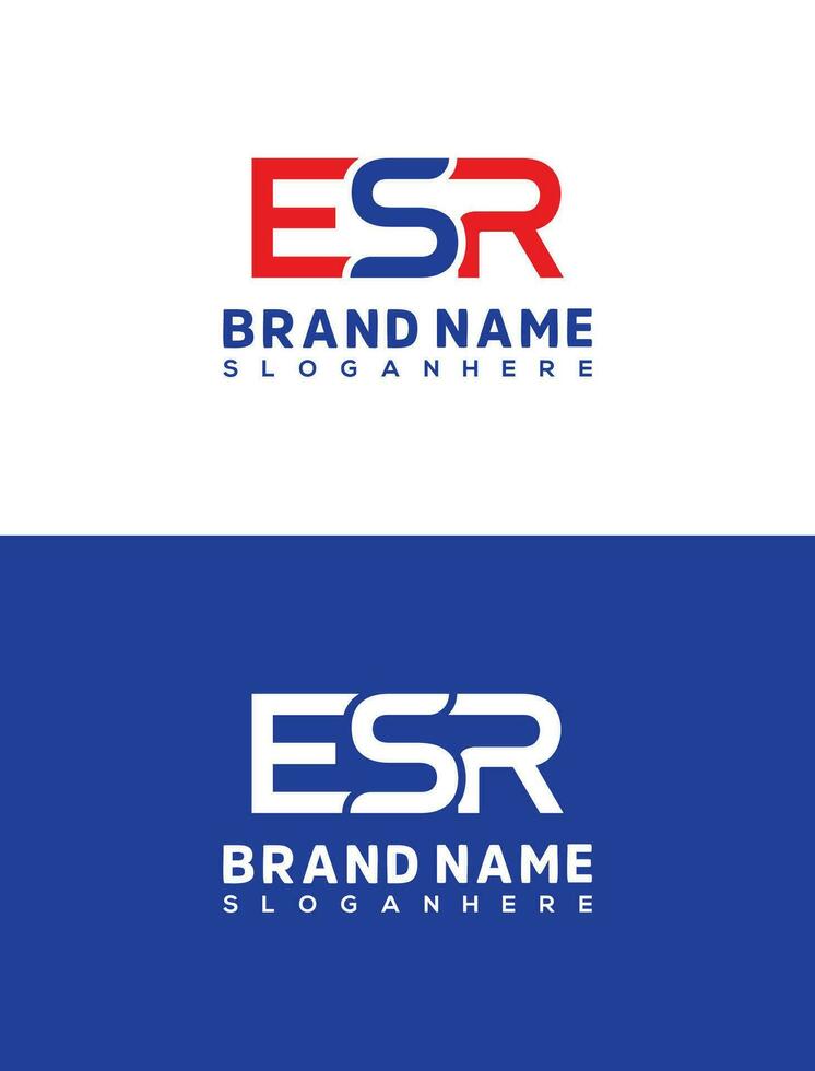Initiale Brief Esr Logo Design Vektor Vorlage. kreativ Brief Esr Logo Design