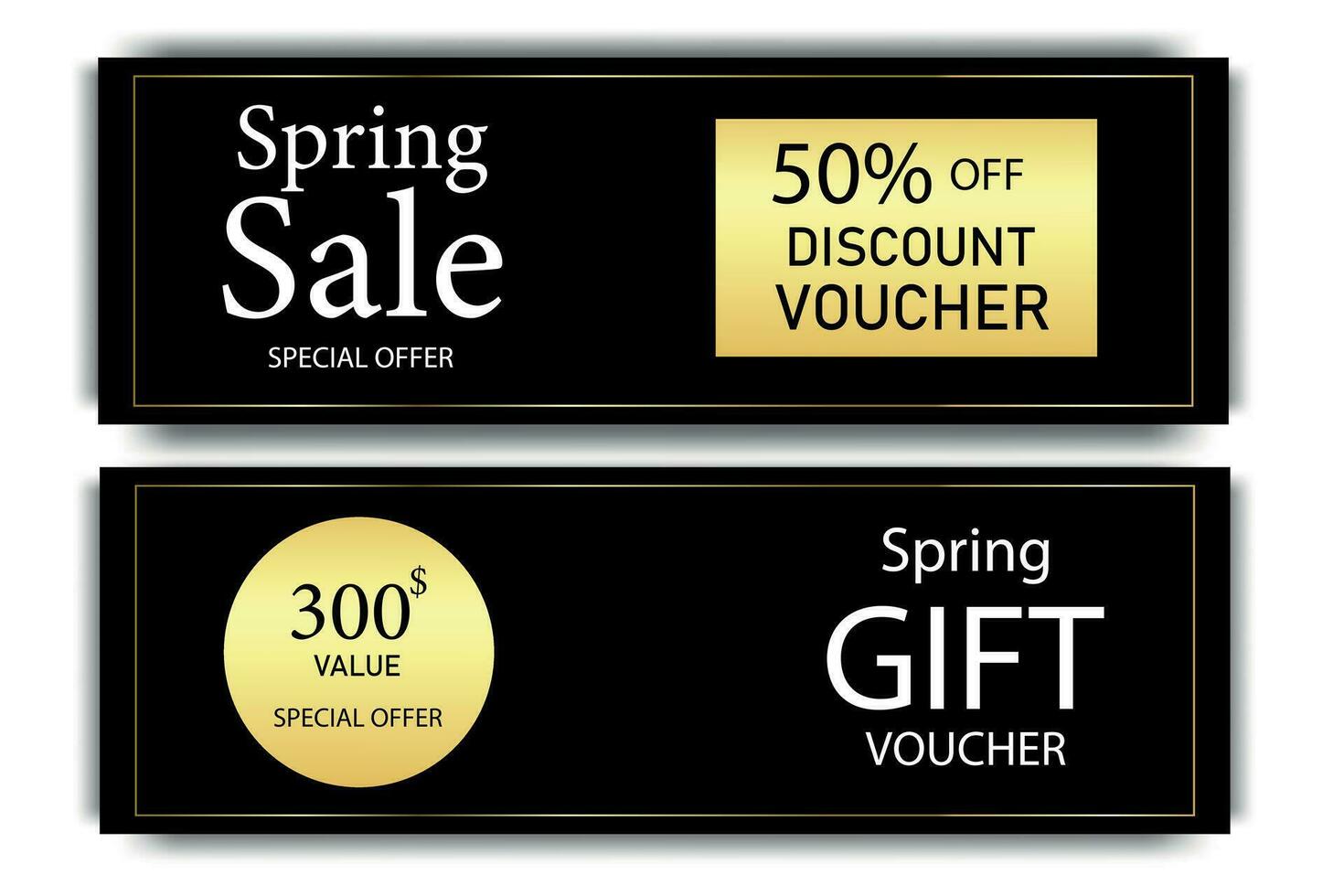 Geschenk Zertifikat zum Frühling Verkauf mit Gold Dekoration. Einladung Karte. Gutschein Vorlage. Hintergrund zum Einladung, Geschäft, Schönheit Salon, Spa. vektor