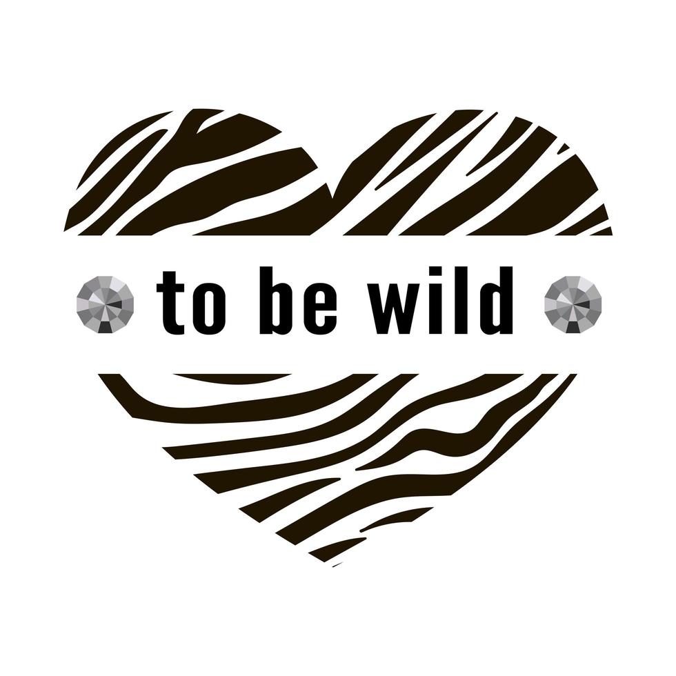 Trend wildes Zebraelement mit Tigerzeichen. Glaube an die Liebe und liebe dich selbst im Vintage-Leopard-Stil, Jaguar-Mode-Slogan für T-Shirt für Mädchen. Vektor-Illustration. vektor