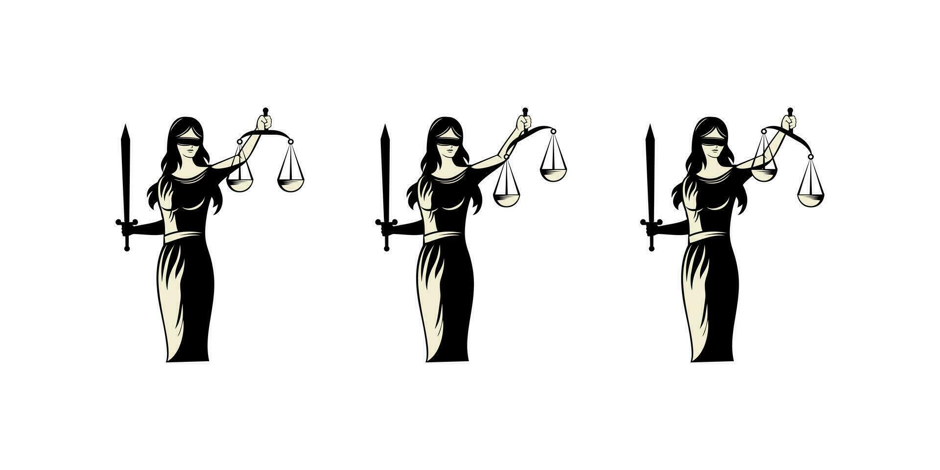 Dame Gerechtigkeit Gesetz Design Illustration vektor