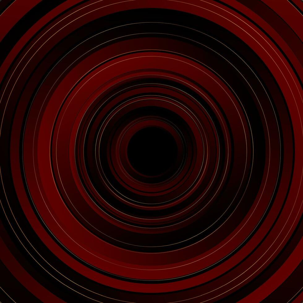 dunkel rot und Luxus golden Kreise abstrakt Technik Hintergrund vektor