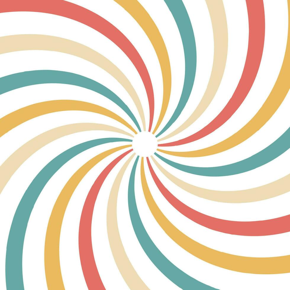 abstrakt spiral bakgrund med grön, vit, röd, blå, gul Färg vektor illustration mall