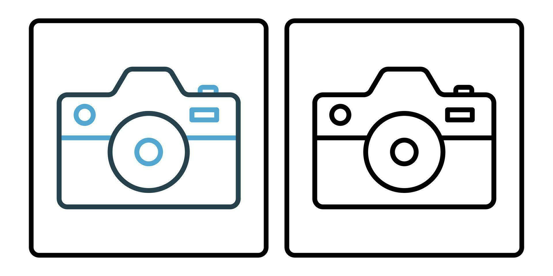 kamera ikon. linje ikon stil. enkel vektor design redigerbar