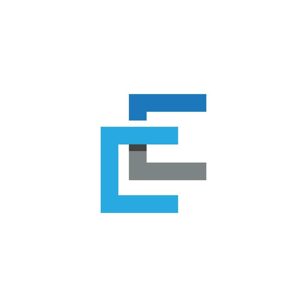 c brev logotyp mall vektor
