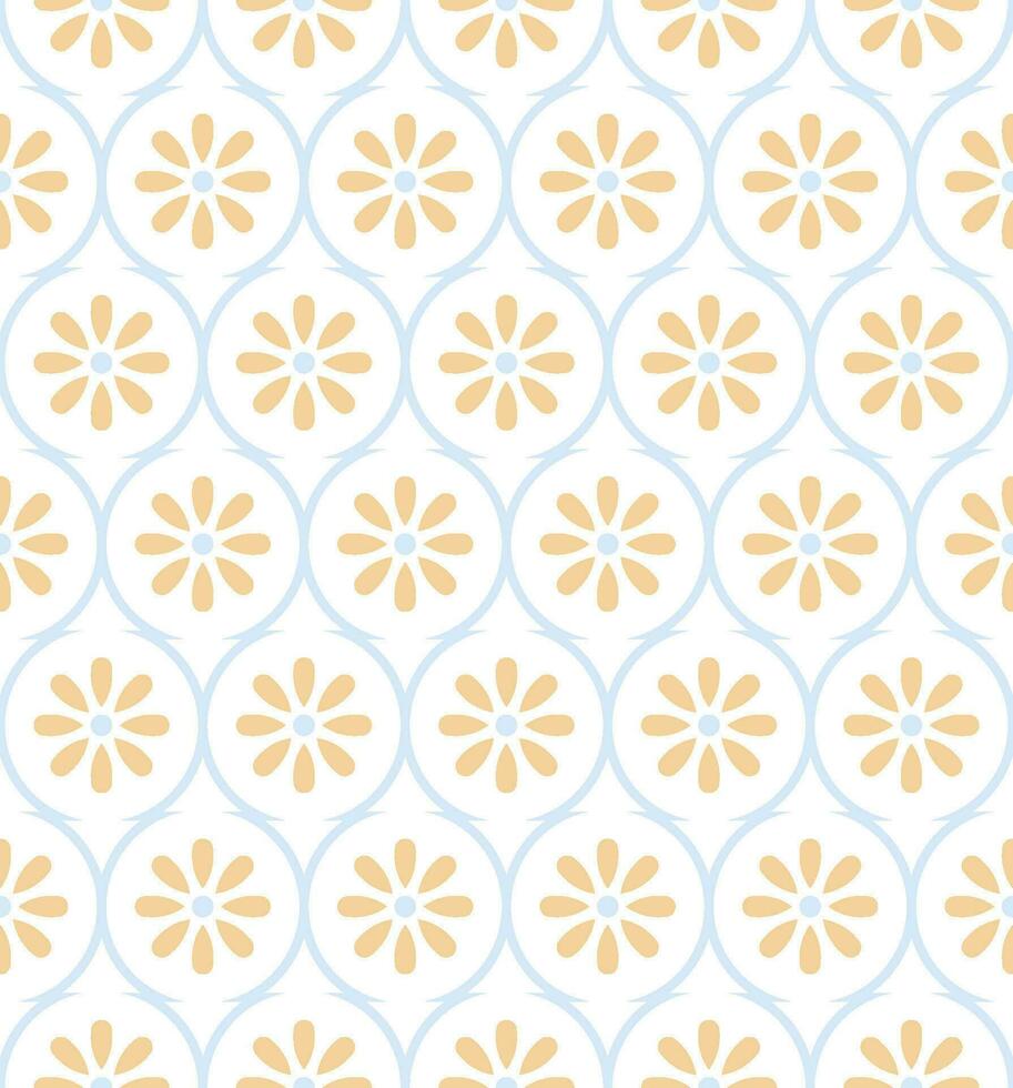nahtlos Blumen- Muster mit ein modern Stil vektor