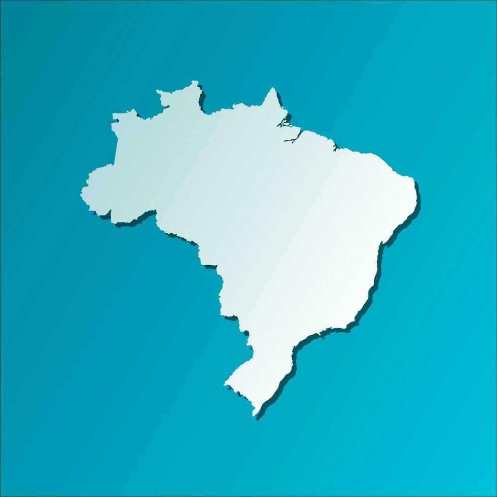 Vektor isoliert vereinfacht Illustration Symbol mit Blau Silhouette von Brasilien Karte. dunkel Blau Hintergrund