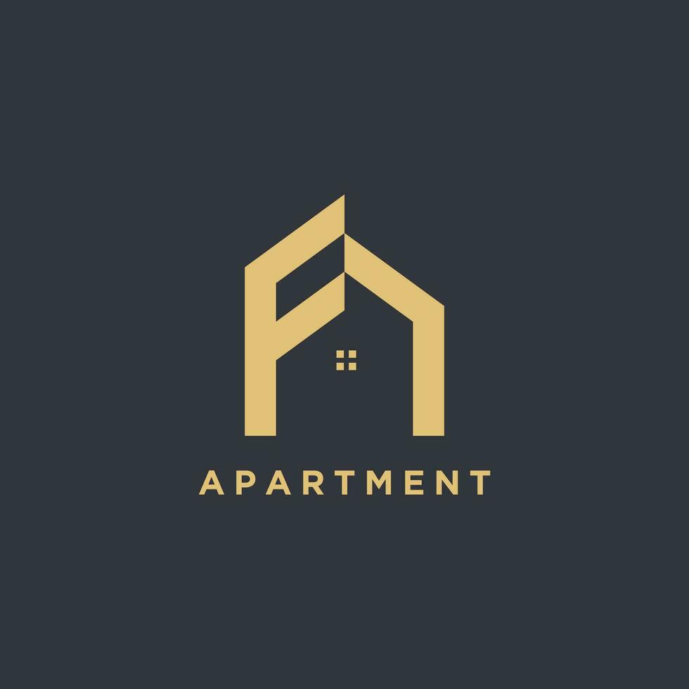 lägenhet logotyp design vektor med modern kreativ stil begrepp