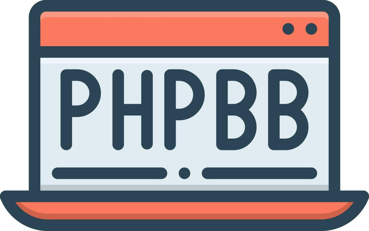Färg ikon för phpbb vektor