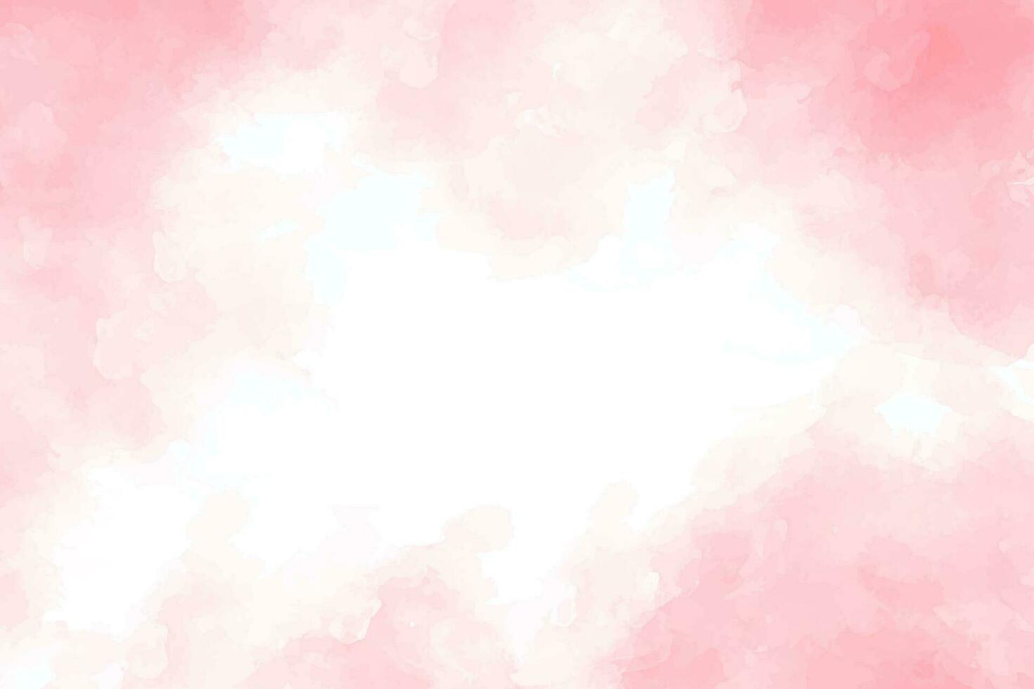 abstrakter rosa Aquarellhintergrund. pastellfarbenes, weiches Wasserfarbmuster vektor