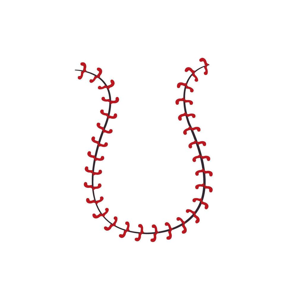 Baseball Stiche Symbol Vektor. Baseball Illustration unterzeichnen. Sport Symbol oder Logo. vektor