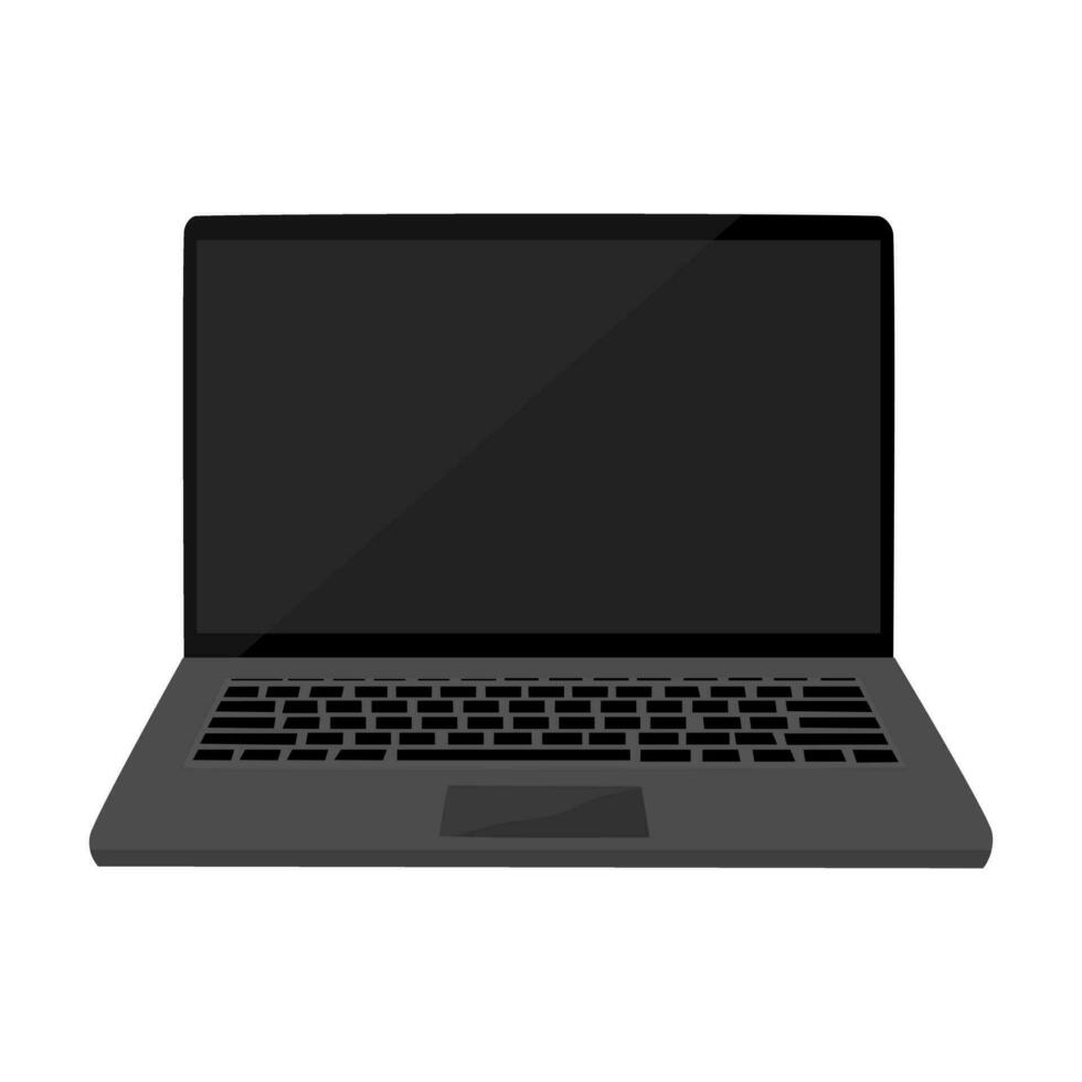 schwarz Laptop Vektor