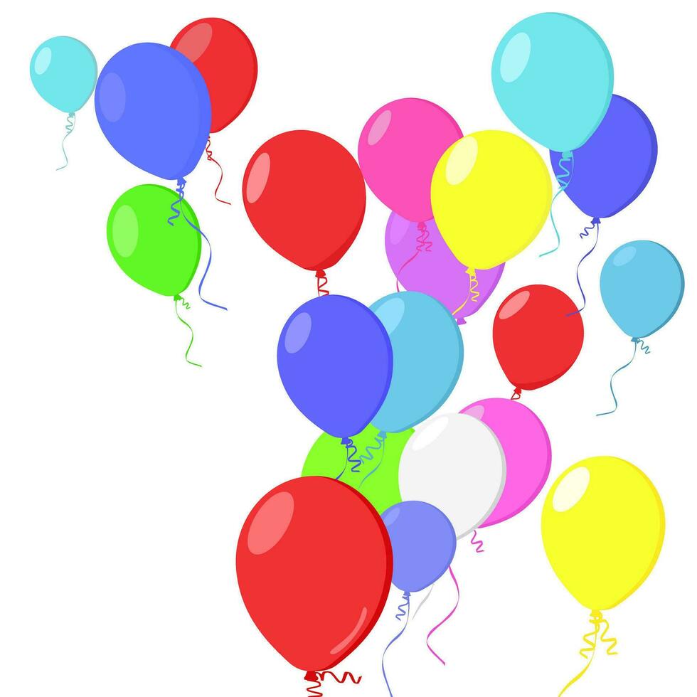 Alles Gute zum Geburtstag Luftballons vektor