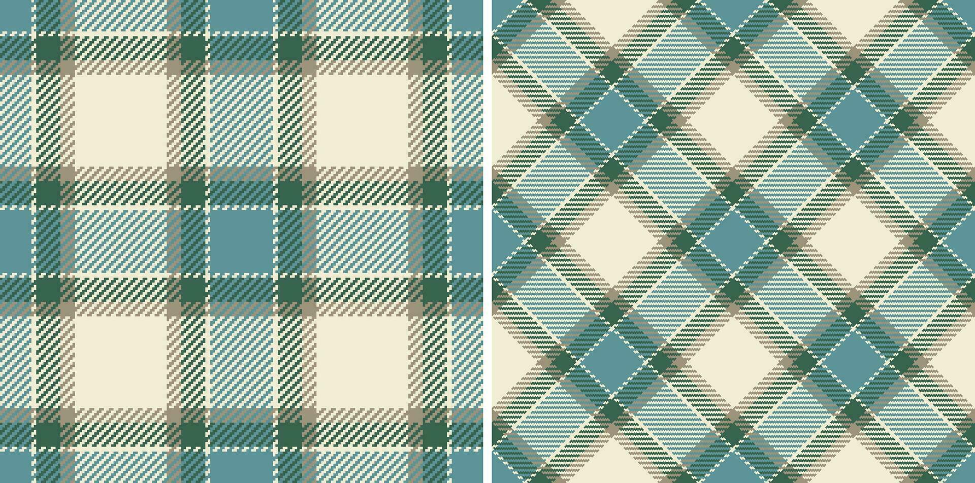 Vektor nahtlos Textur von prüfen Stoff Textil- mit ein Hintergrund Tartan Muster Plaid.