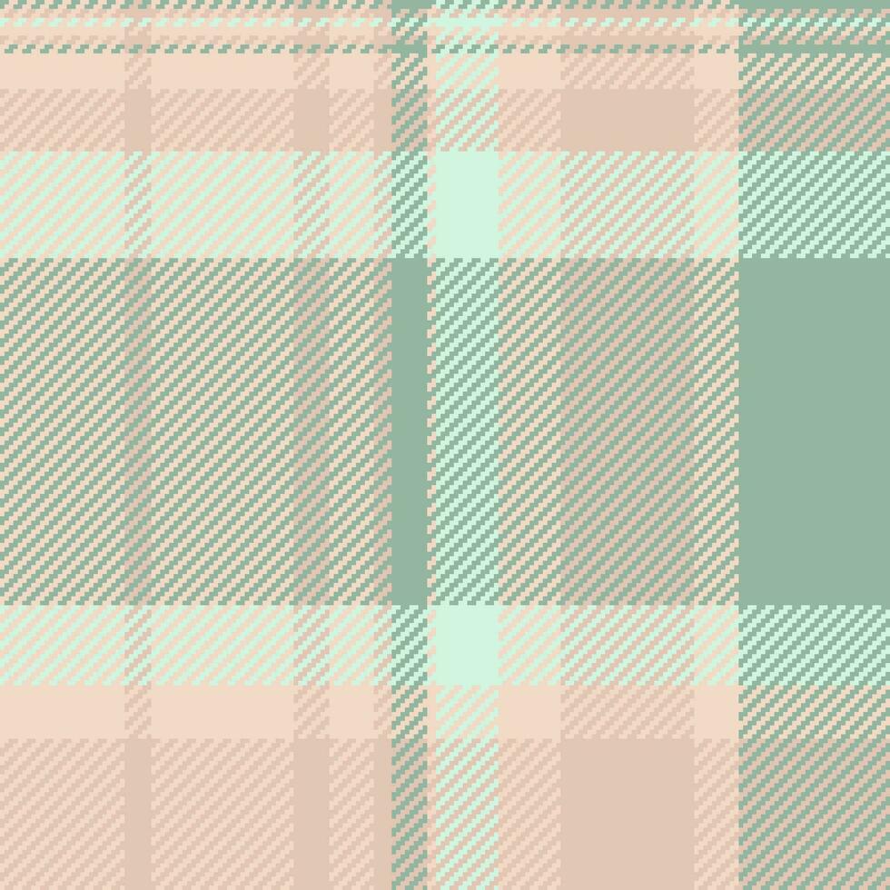 Hintergrund Stoff Textur von nahtlos prüfen Plaid mit ein Textil- Tartan Vektor Muster.