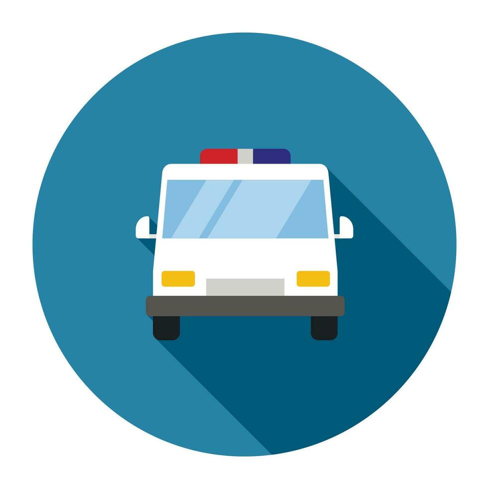 Krankenwagen Symbol isoliert auf Weiß Hintergrund, Vektor Illustration