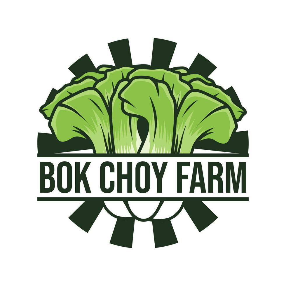 bok choy bruka logotyp mall vektor