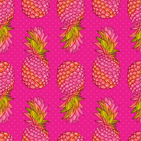 Ananas kreativa trendiga sömlösa mönster vektor