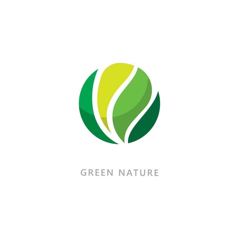 natur symbol organiska logotyp koncept vektor