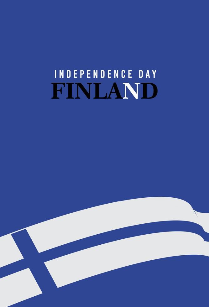 Finlands självständighetsdag. mall, bakgrund. vektor illustration