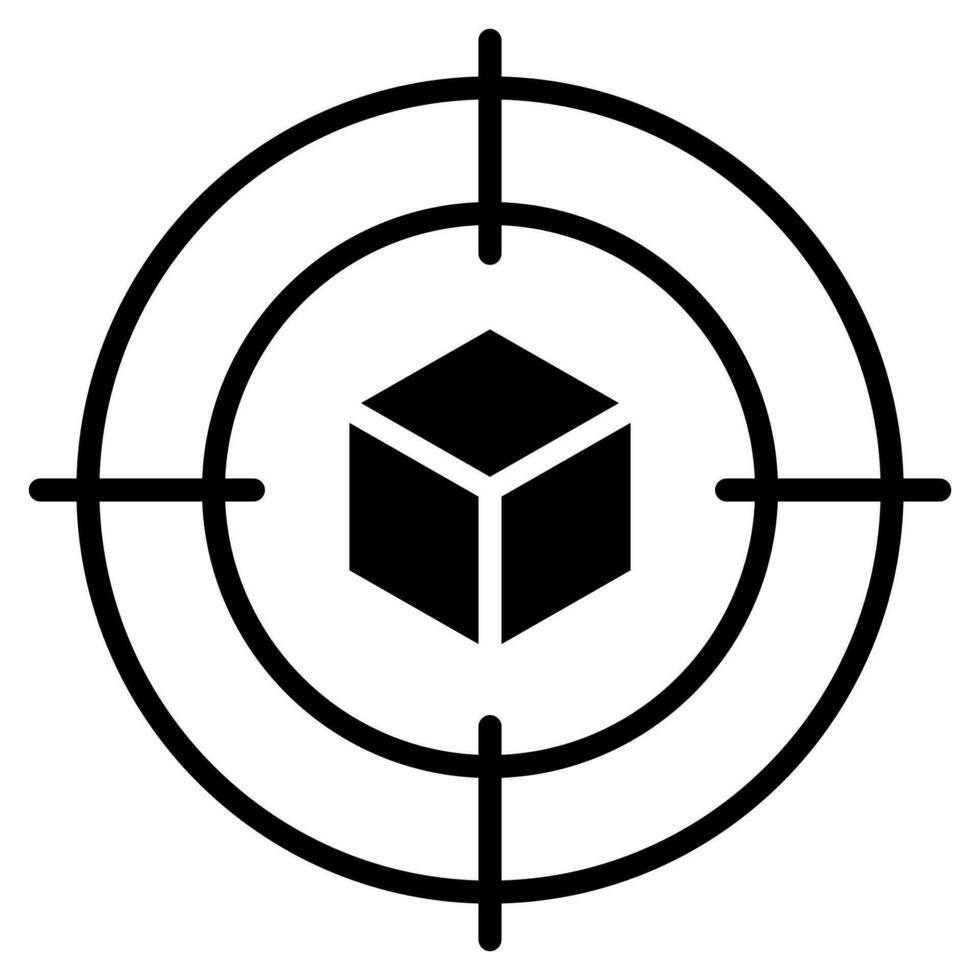 ar Verfolgung Symbol Linie Vektor Illustration