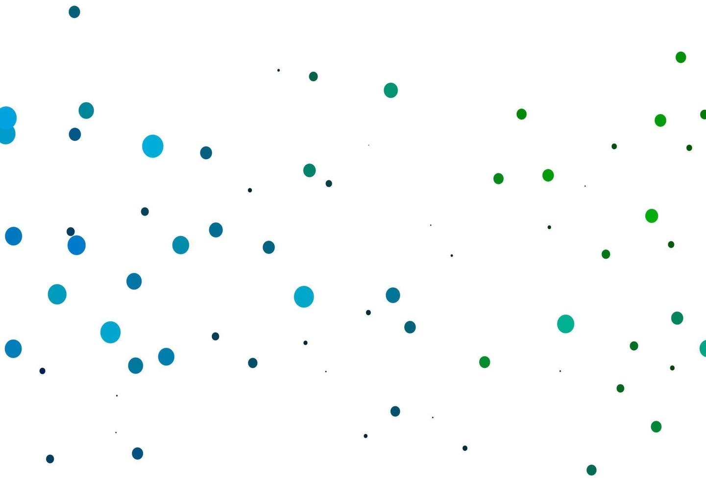 ljusblå, grön vektorbakgrund med bubblor. vektor