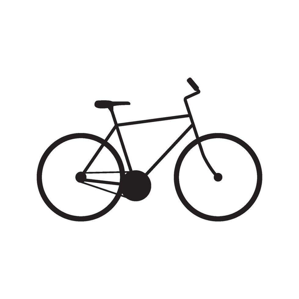 pendlare cykel ikon vektor