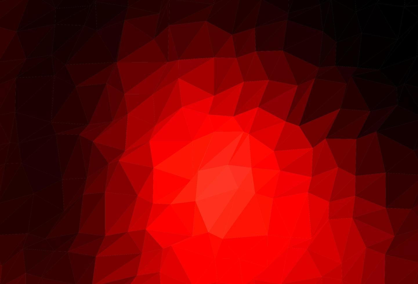 ljusröd vektor abstrakt månghörnigt omslag.