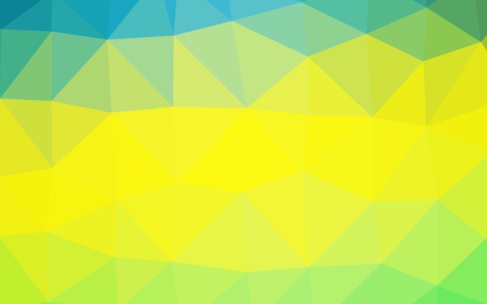 ljusgrön, gul vektor abstrakt polygonal layout.