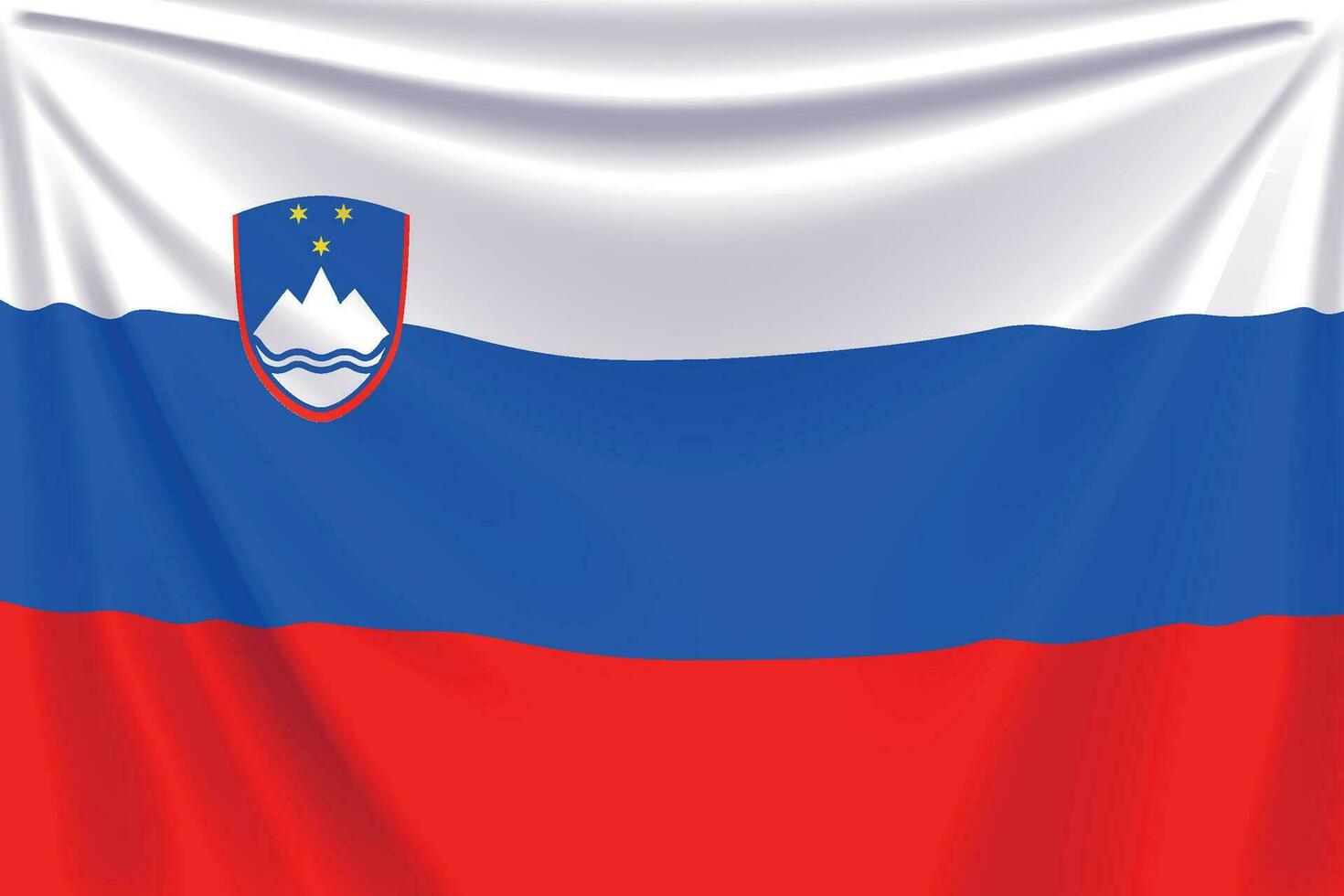 zurück Flagge Slowenien vektor
