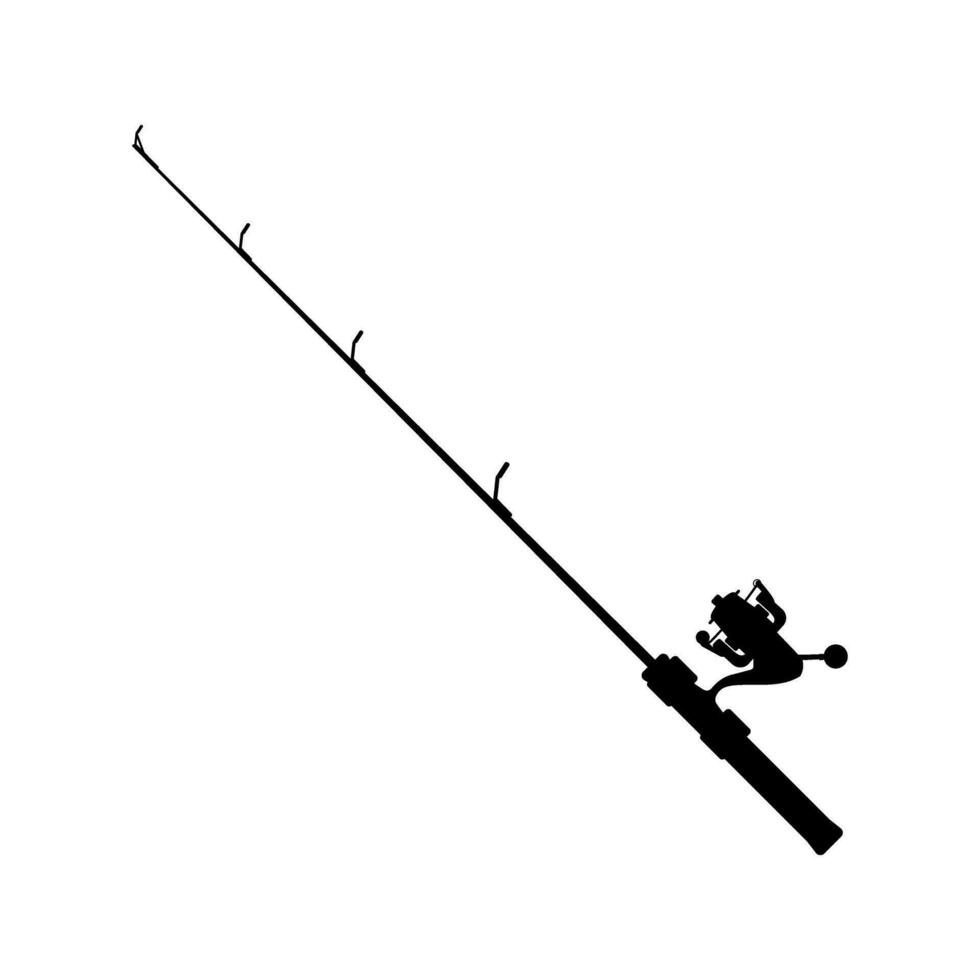 fiske stång ikon vektor. fiske illustration tecken. fisk symbol eller logotyp. vektor