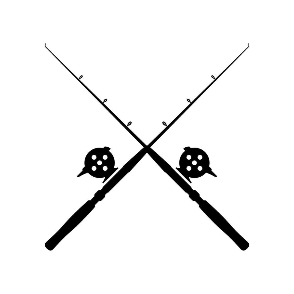 Angeln Stange Symbol Vektor. Angeln Illustration unterzeichnen. Fisch Symbol oder Logo. vektor