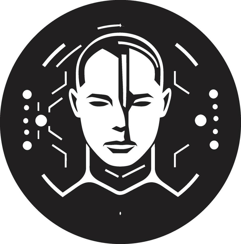 Synthetik Nexus Ader ai Logo Design Code Verschmelzung Nabe Vektor Logo zum ai